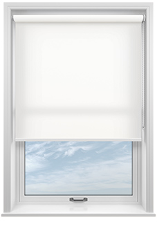 Roma, Peony White - Twist&Fit Roller Blind